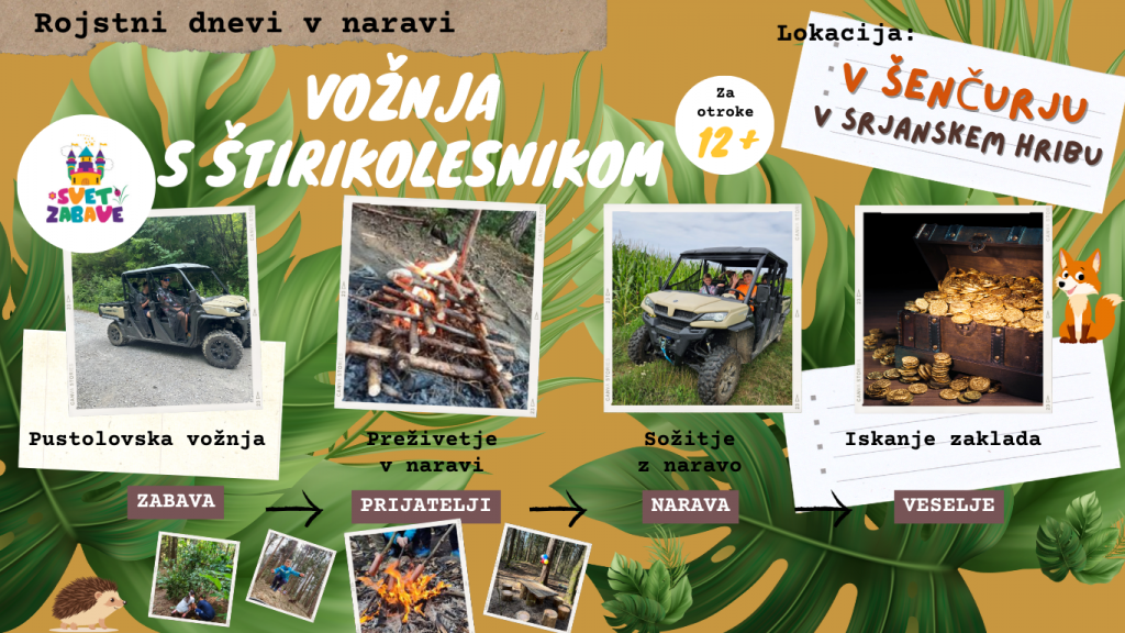 vožnja s štirikolesnikom